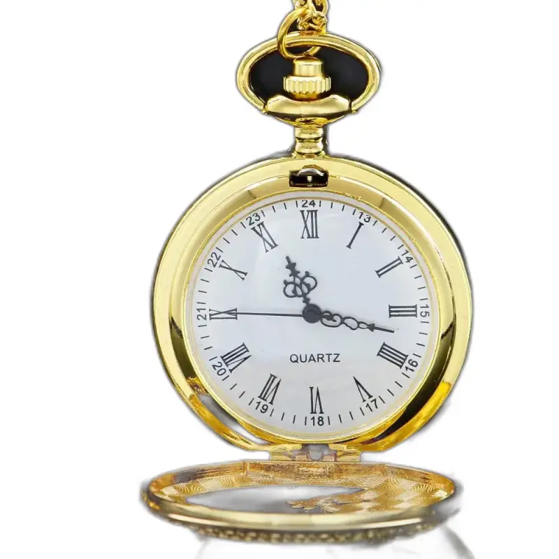 Montre à Gousset Collier Quartz Or Femme