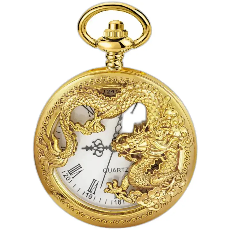 Montre à Gousset Collier Quartz Or Femme