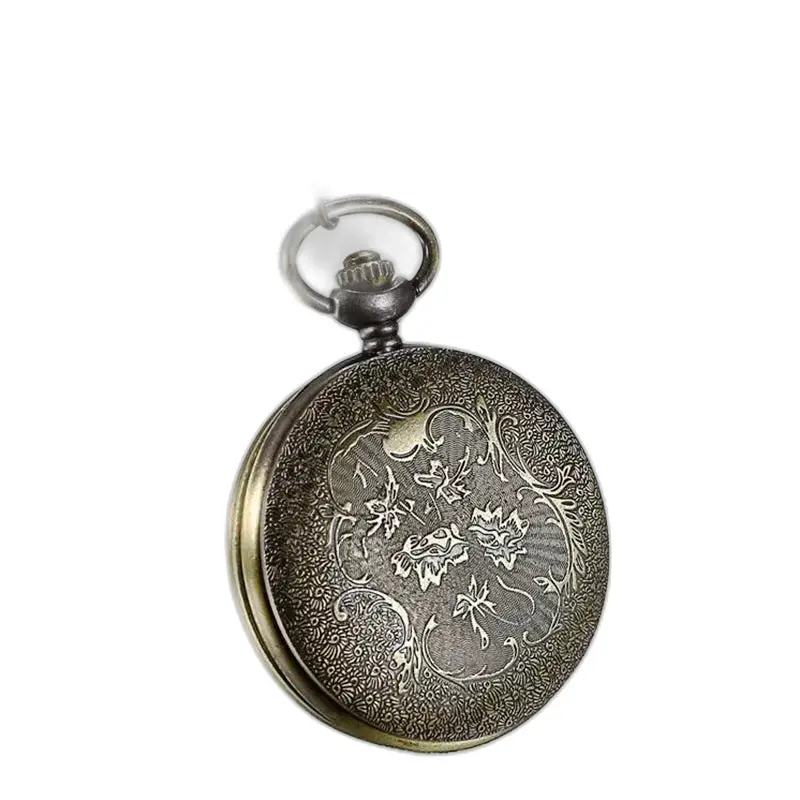 Montre à Gousset Collier Rétro Chic Bronze