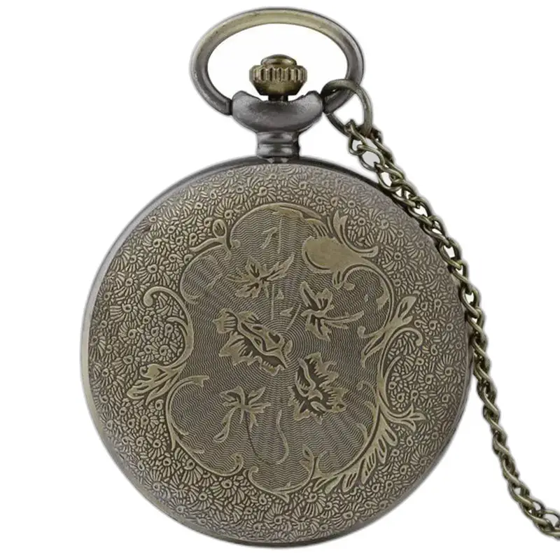 Montre à Gousset Collier Snowl Fantaisie Bronze