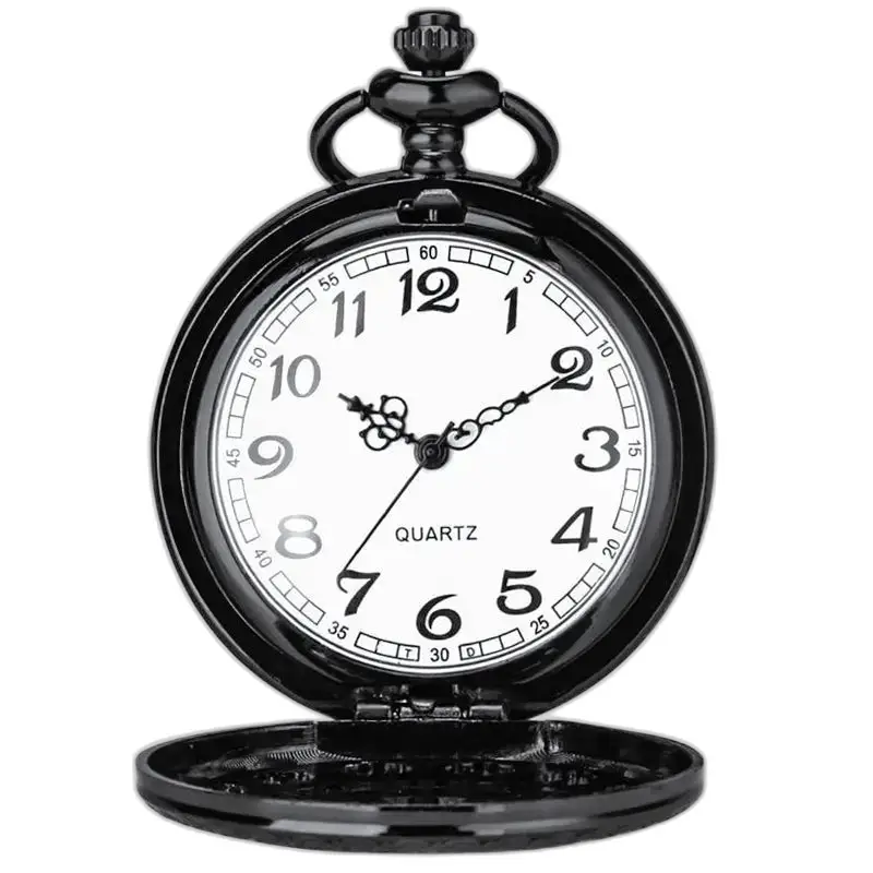 Montre à Gousset Collier Spider Flower Noir Bronze