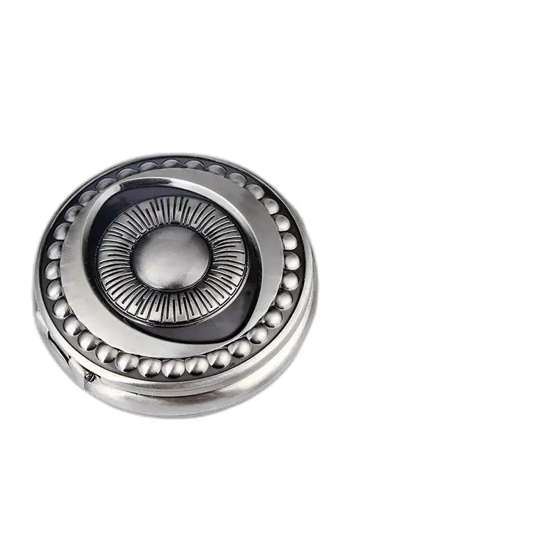 Boîte à trinket circulaire en argent pour Montre à Gousset Cuivre Magnifique