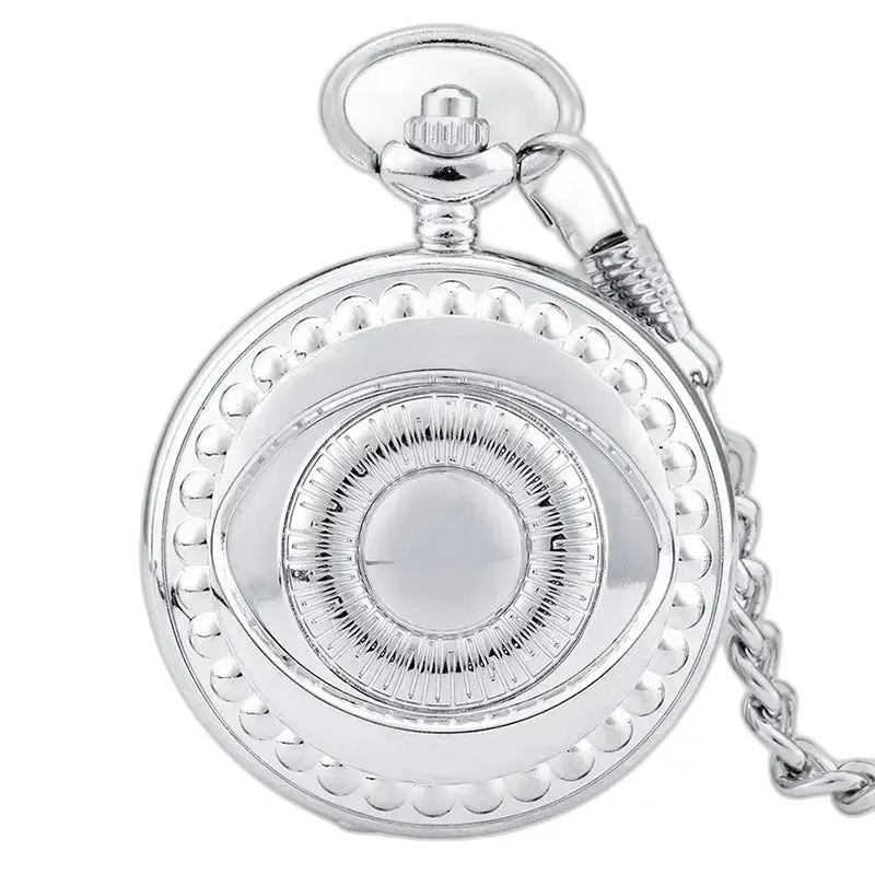 Montre à gousset cuivre magnifique avec chaîne en argent, élégante et vintage