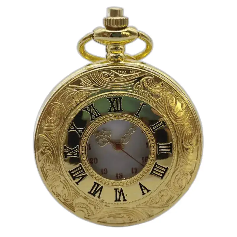 Montre à Gousset Demi Chasseur Chic Homme avec un élégant boîtier doré