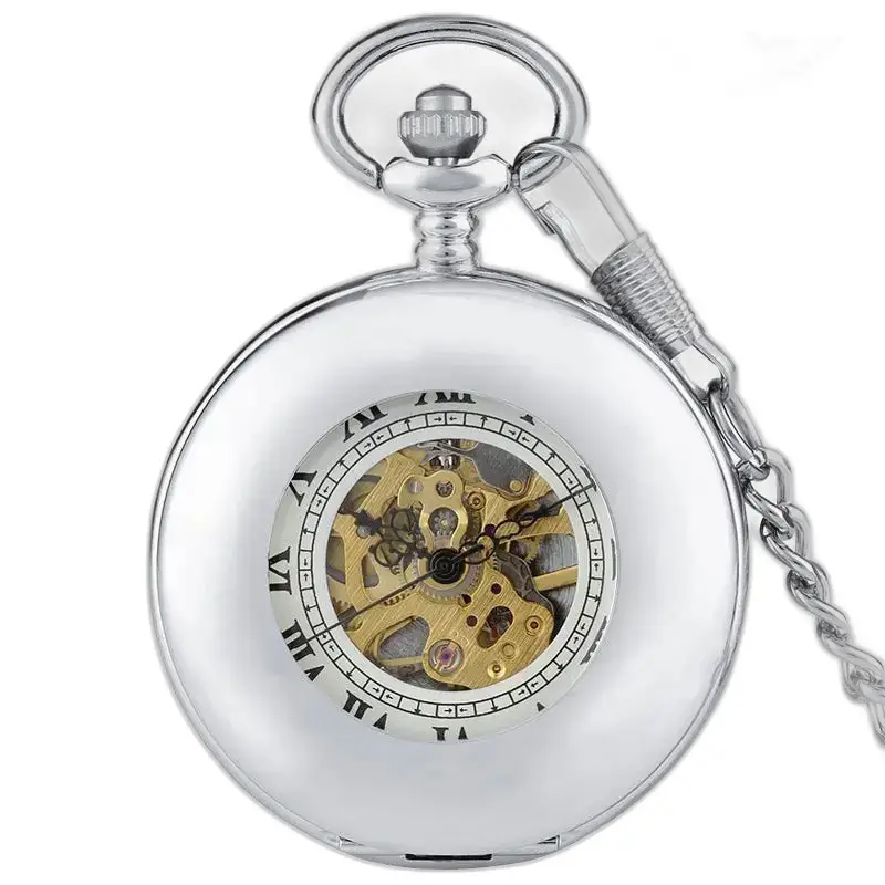 Montre à Gousset Demi Chasseur Mécanique en argent, élégance intemporelle