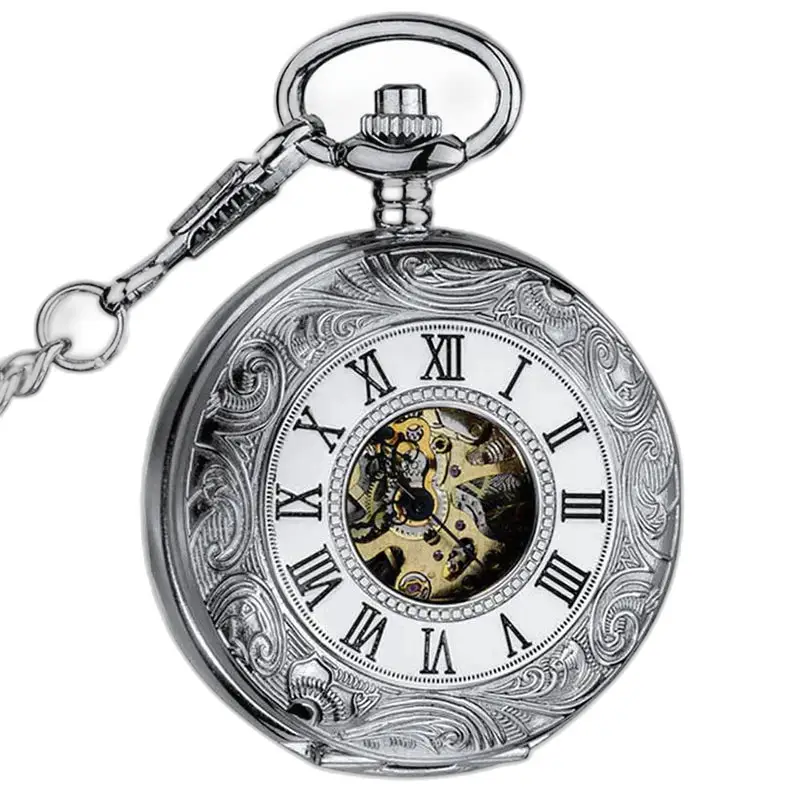 Montre à gousset Demi Chasseur Vigoroso avec mécanisme visible et élégant