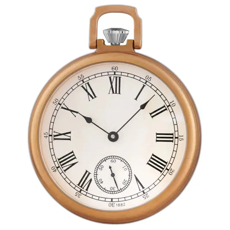Montre à gousset Élégant mirror Or Mécanique avec chiffres romains en or