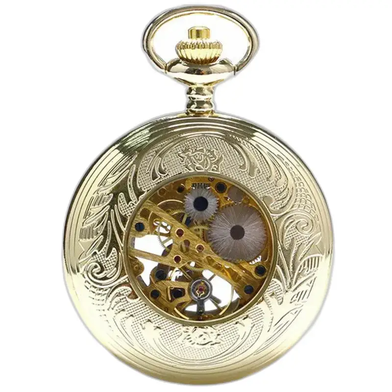 Montre à gousset Golden Charm Luxe Homme Femme avec un design doré élégant