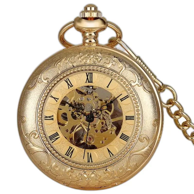 Montre à gousset Golden Memory Luxe avec un cadran doré raffiné
