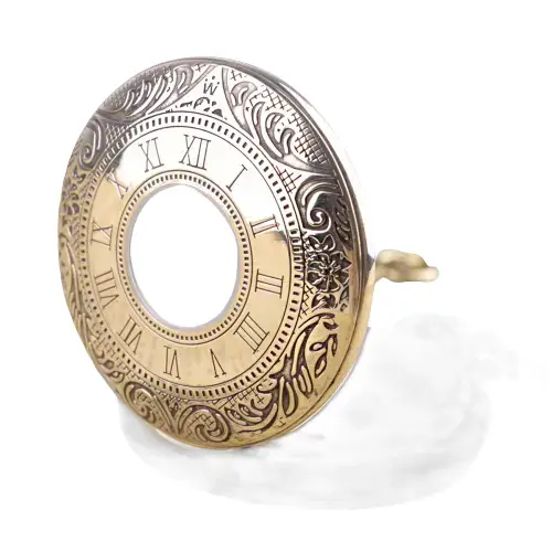 Montre à gousset Homme avec chiffres romains et un splendide mouvement mécanique