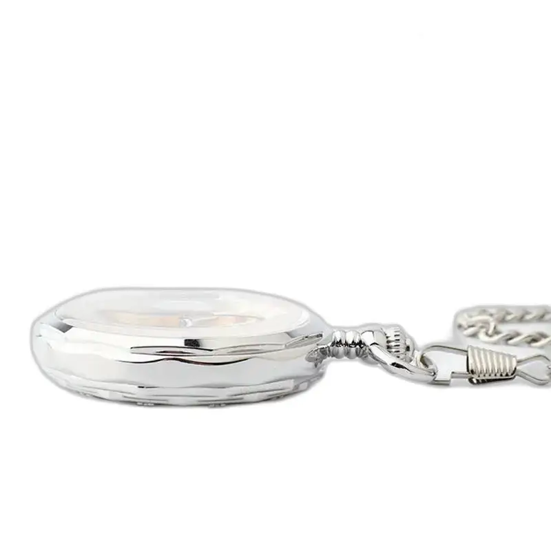 Montre à gousset Lune Luxe Homme Femme avec chaîne et phase lunaire élégante
