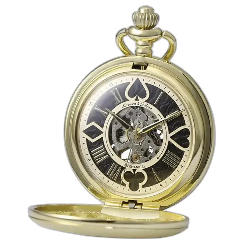 Montre à gousset Luxe Or Mécanique allie élégance avec son mouvement mécanique doré