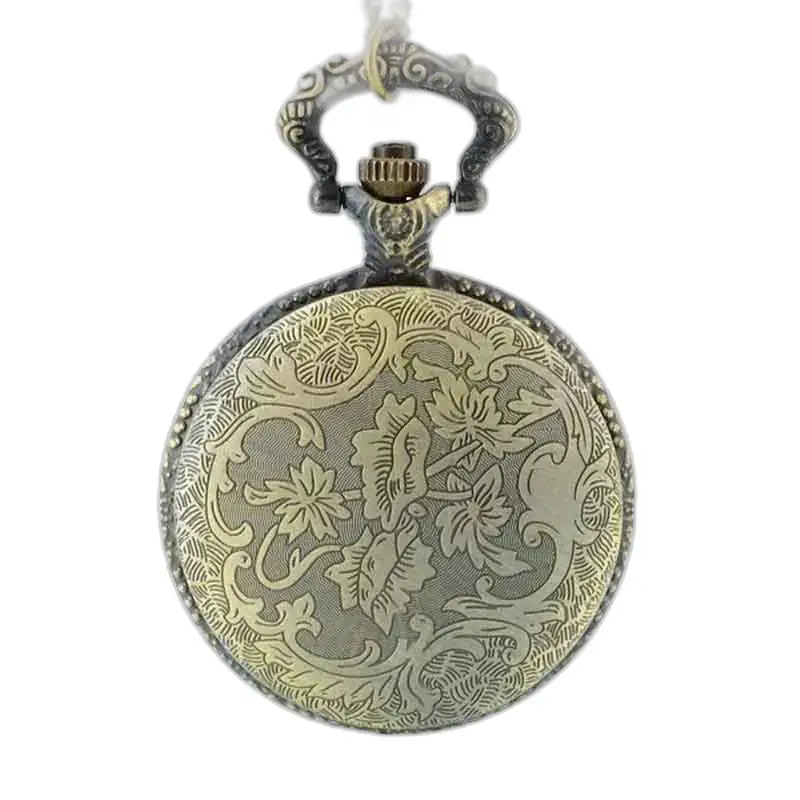 Montre à Gousset Maître Hibou Originale et Tendance en bronze ornée