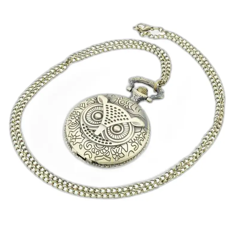 Montre à gousset Maître Hibou originale, pendentif hibou tendance et élégant