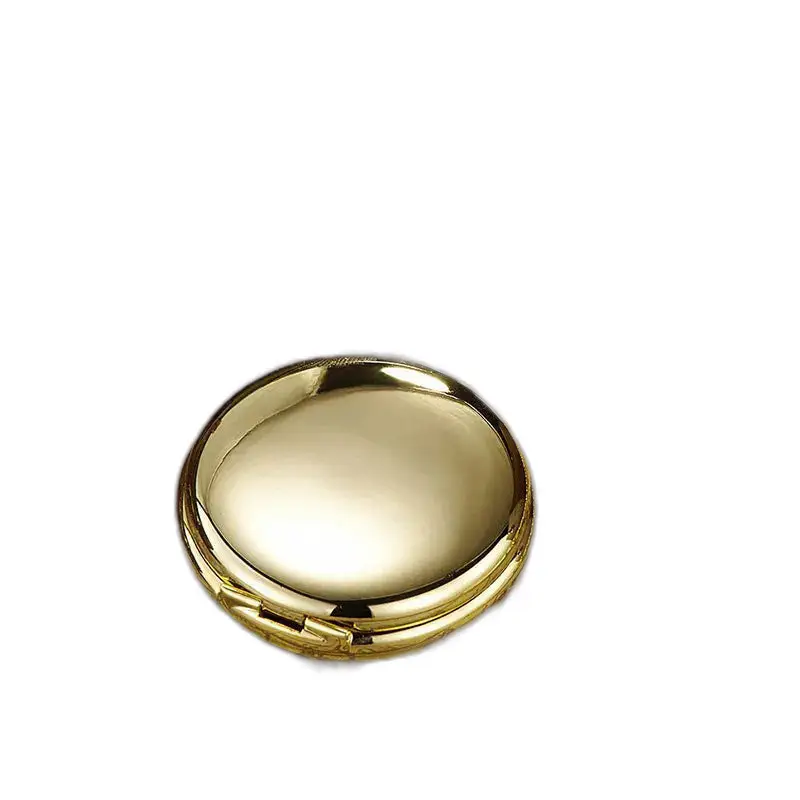 Compact rond en or du produit Montre à Gousset Mécanique Cadran Noir Chiffres Romains