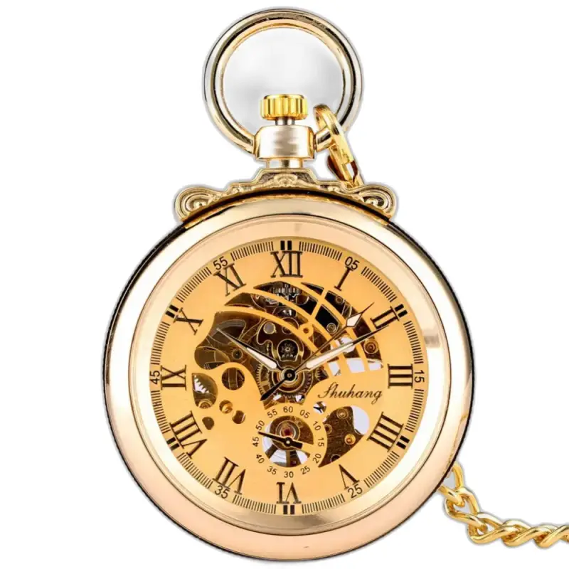 Montre à Gousset Mécanique Gentleman Luxe Or avec un fini doré élégant