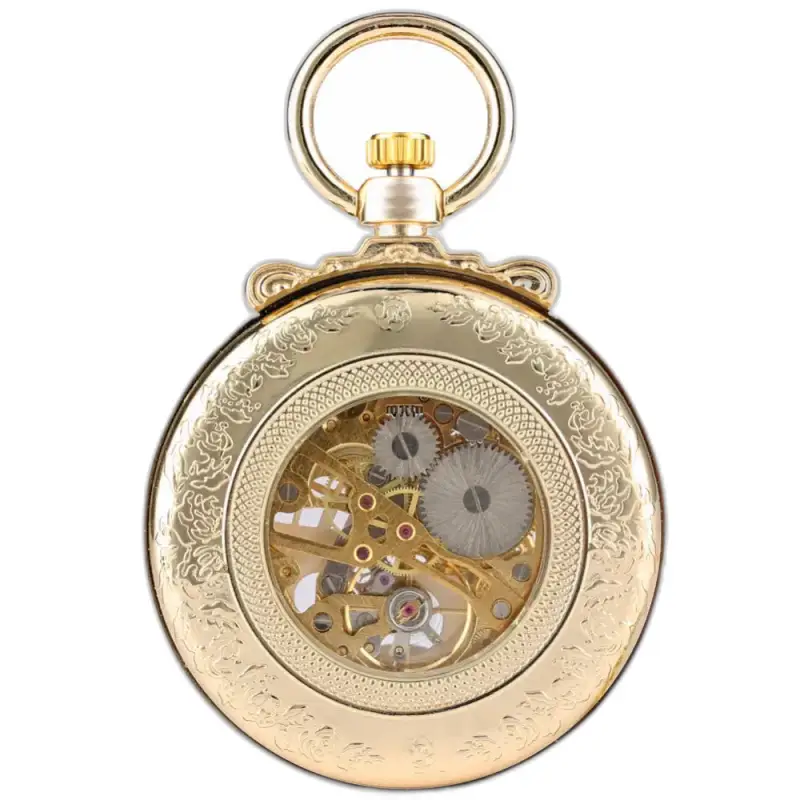 Montre à gousset mécanique Gentleman Luxe Or en or tonique, élégante et sophistiquée