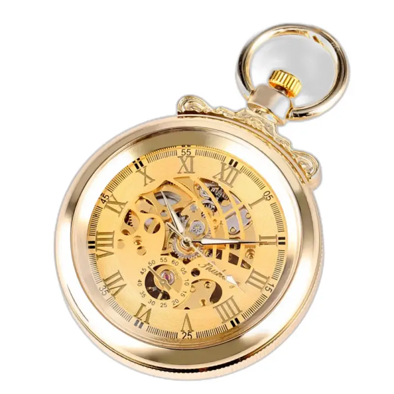 Montre à Gousset Mécanique Gentleman Luxe Or avec un design élégant en or