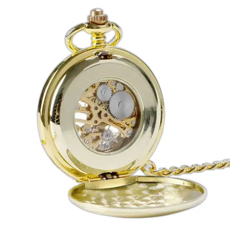 Montre à Gousset Mécanique Gold Tentation, élégant gousset mécanique gold en couleur dorée