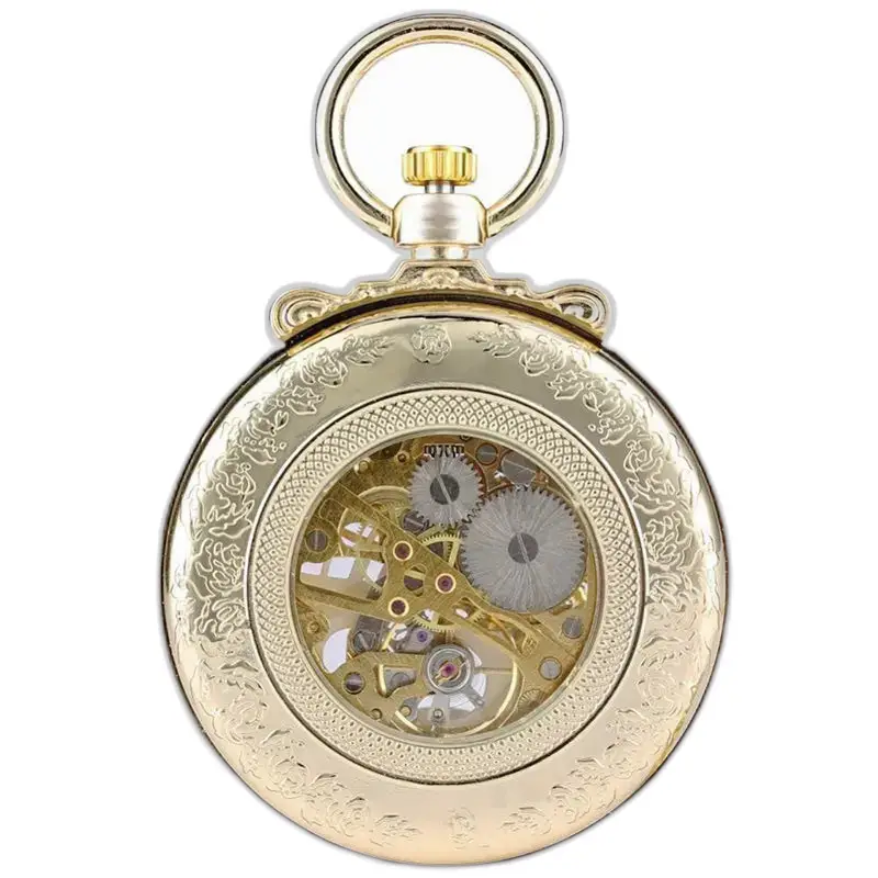 Montre à gousset Mécanique Luxe Or Chic avec mouvement mécanique raffinée