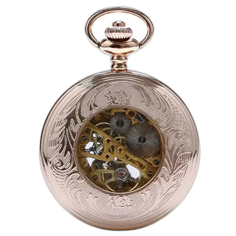 Montre à Gousset Mécanique Rose Gold Lady avec un design élégant en or rose