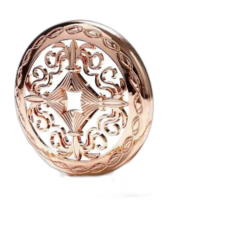 Compact orné en rose gold de la Montre à Gousset Mécanique Rose Gold Lady