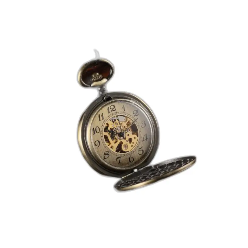 Montre à Gousset Poche Luxury Gold Relief avec montre de poche antique ouverte