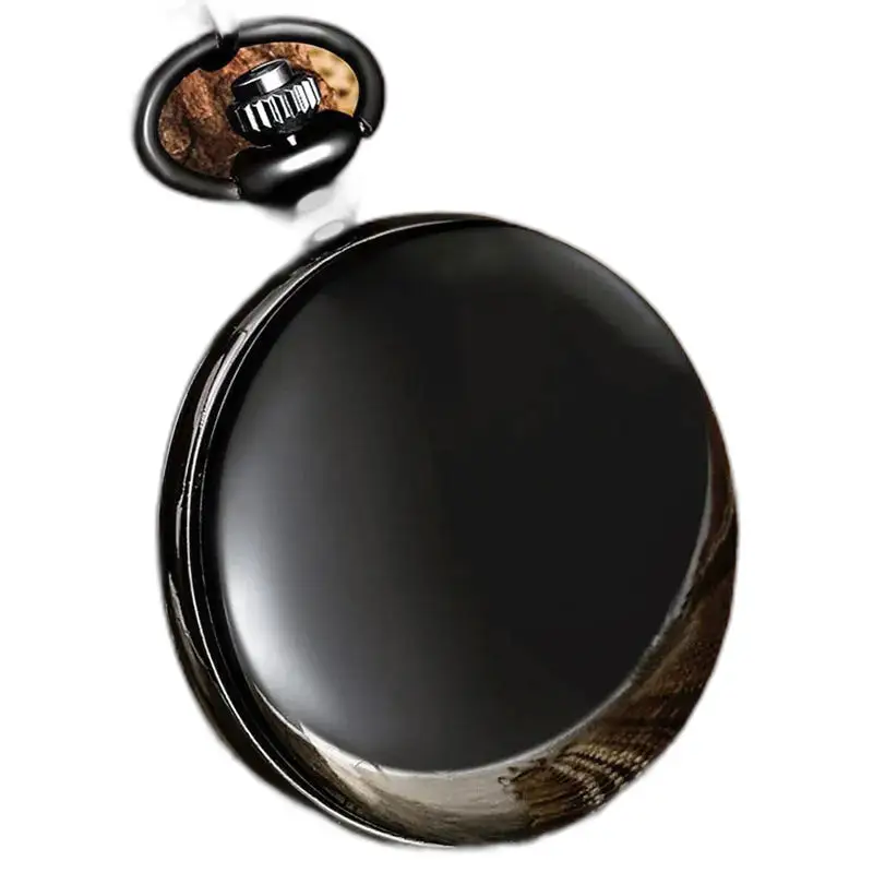 Montre à Gousset Quartz Moderne Chic avec boîtier arrière noir élégant