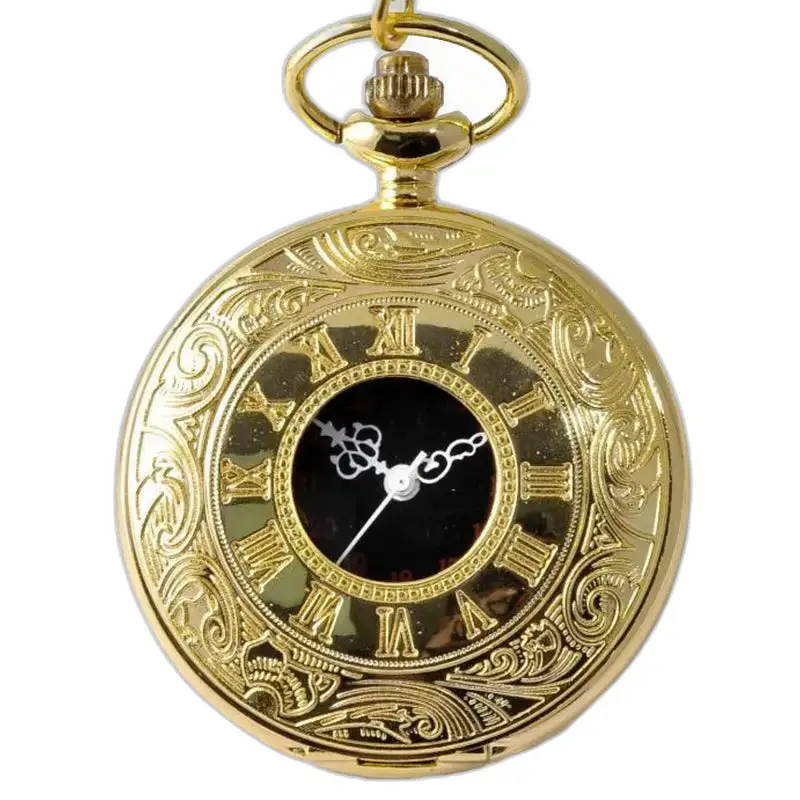 Montre à gousset Romaine Luxe Or avec un design en or élégant et raffiné