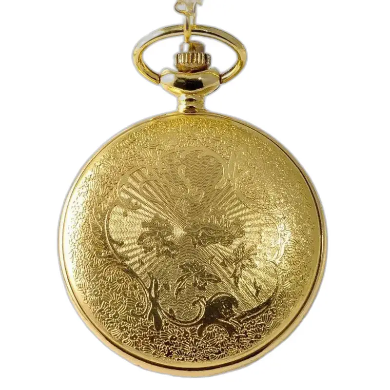 Montre à Gousset Romaine Luxe Or, montre à gousset dorée et ornée