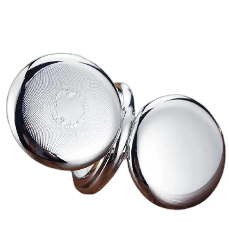 Clips en argent texturés pour Montre à Gousset Royal Luxury Argent Chic