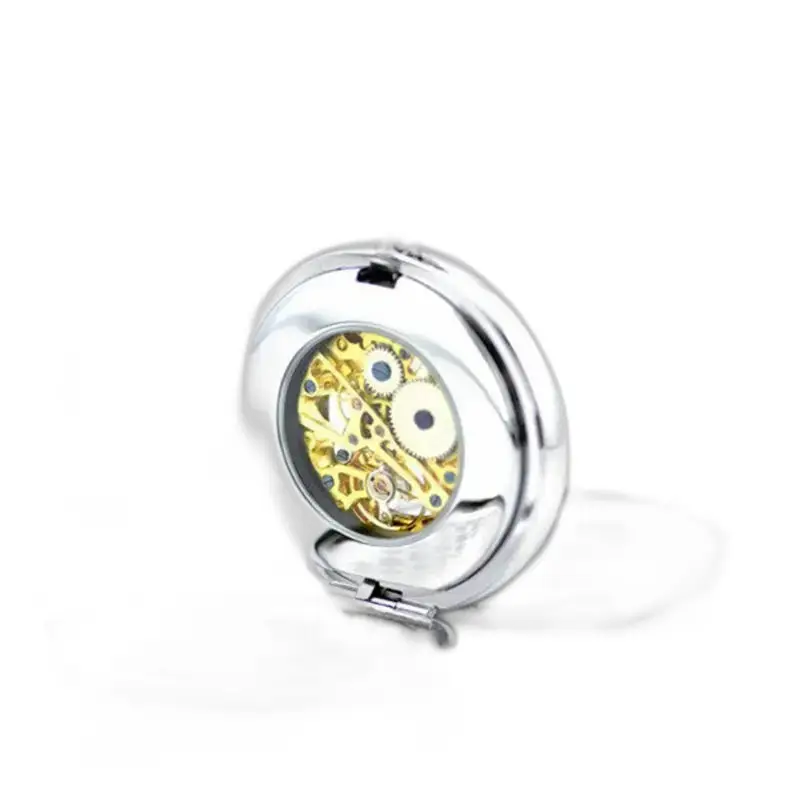 Montre à Gousset Royal Luxury Argent Chic, élégant gousset royal en acier