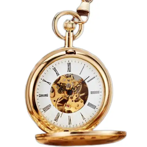 Montre à gousset Gold-tone Montre à Gousset Royal Luxury Double Chasseur élégante