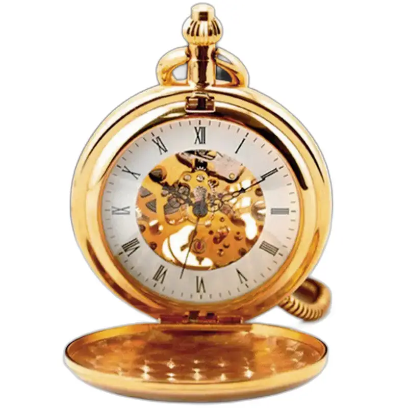 Montre à Gousset Royal Luxury Double Chasseur en or, montre de collection élégante