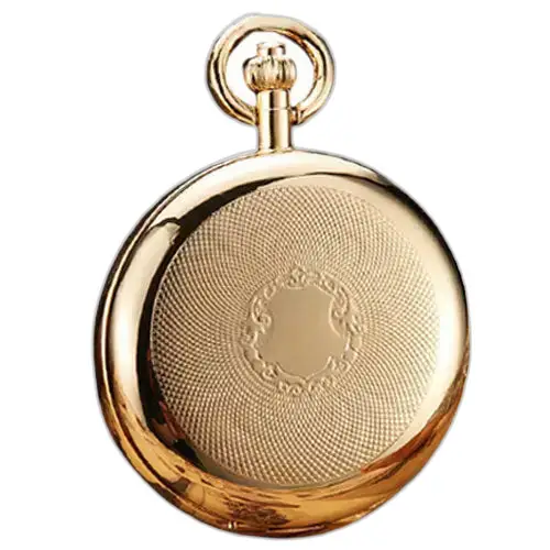 Montre à Gousset Royal Luxury Double Chasseur avec montre-bracelet en or