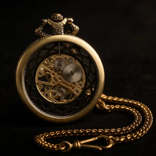 Montre à Gousset Mécanique Squelette Homme - Univers Gousset