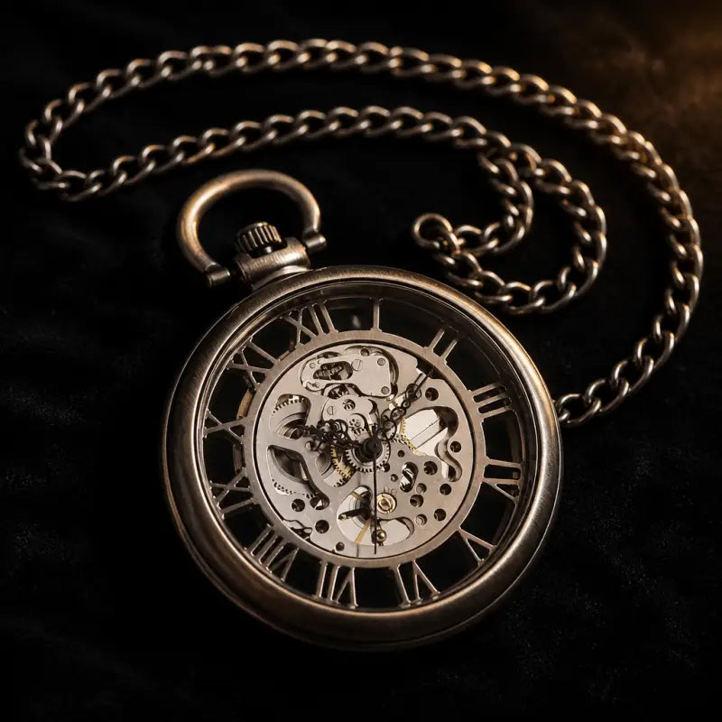 Montre à Gousset Automatique Squelette Homme - Univers Gousset