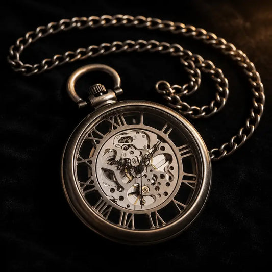 Montre à Gousset Automatique Squelette Homme - Univers Gousset