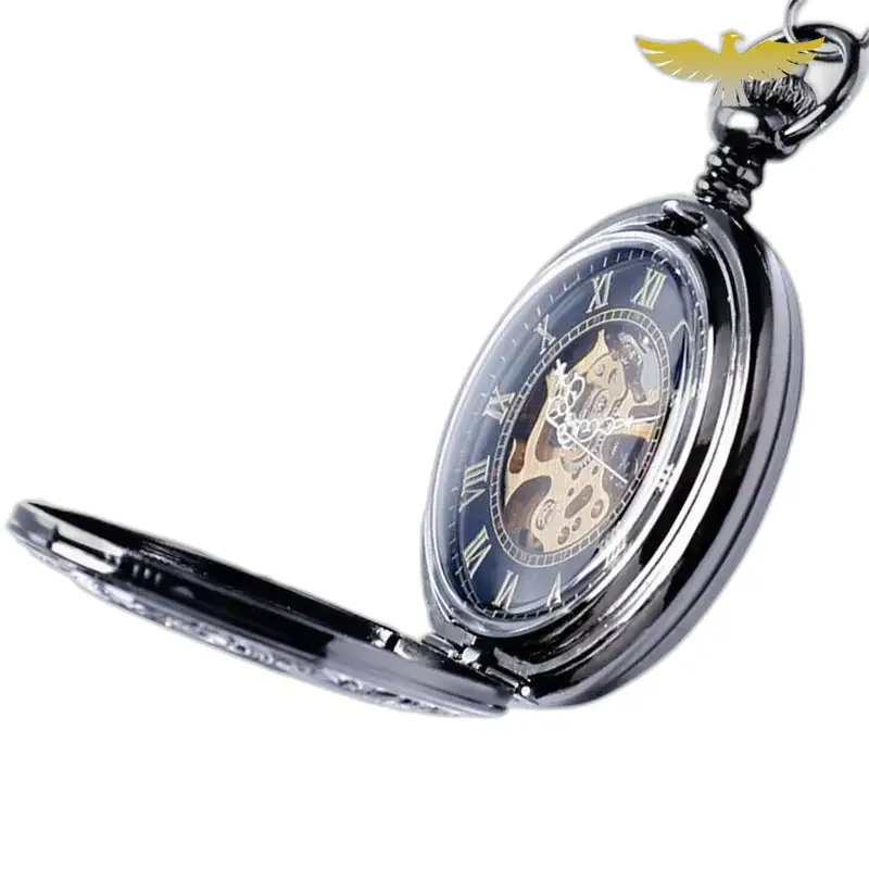 Montre à gousset Steampunk Luxe avec mécanisme visible dans coffret montre élégant