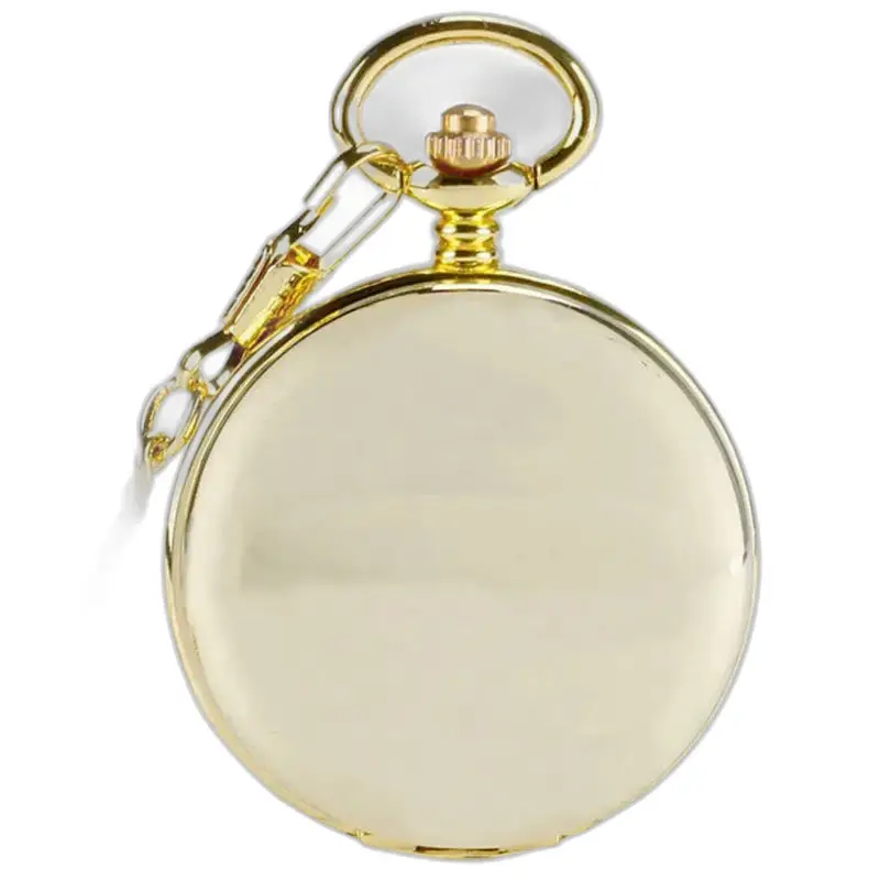Montre à gousset or en style chic avec double clapet pour homme élégant
