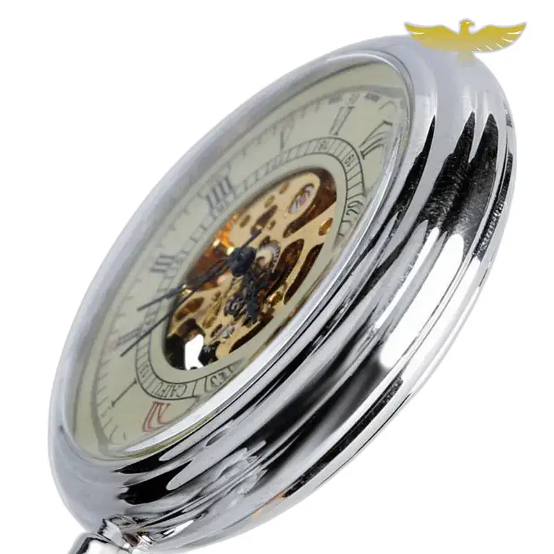 Montre à Gousset Vintage Automatique Argent Luxe Nom avec design classique