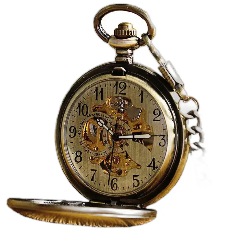 Montre Antique à Gousset Vintage Homme Femme avec un design en or délicat