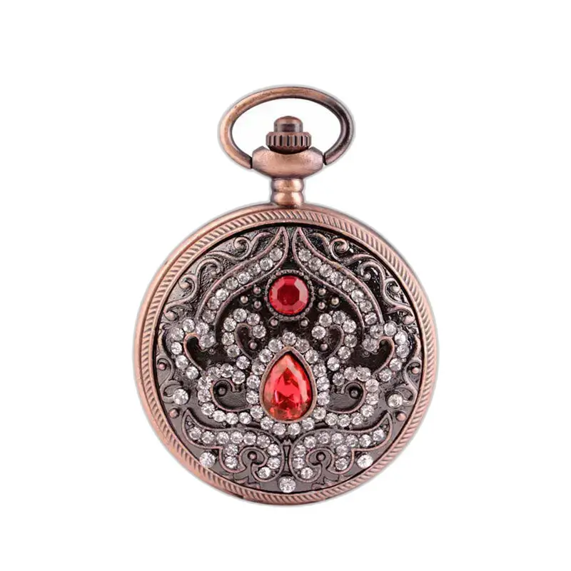 Montre Collier à Quartz ornée de précieuses pierres bleues, élégante et raffinée
