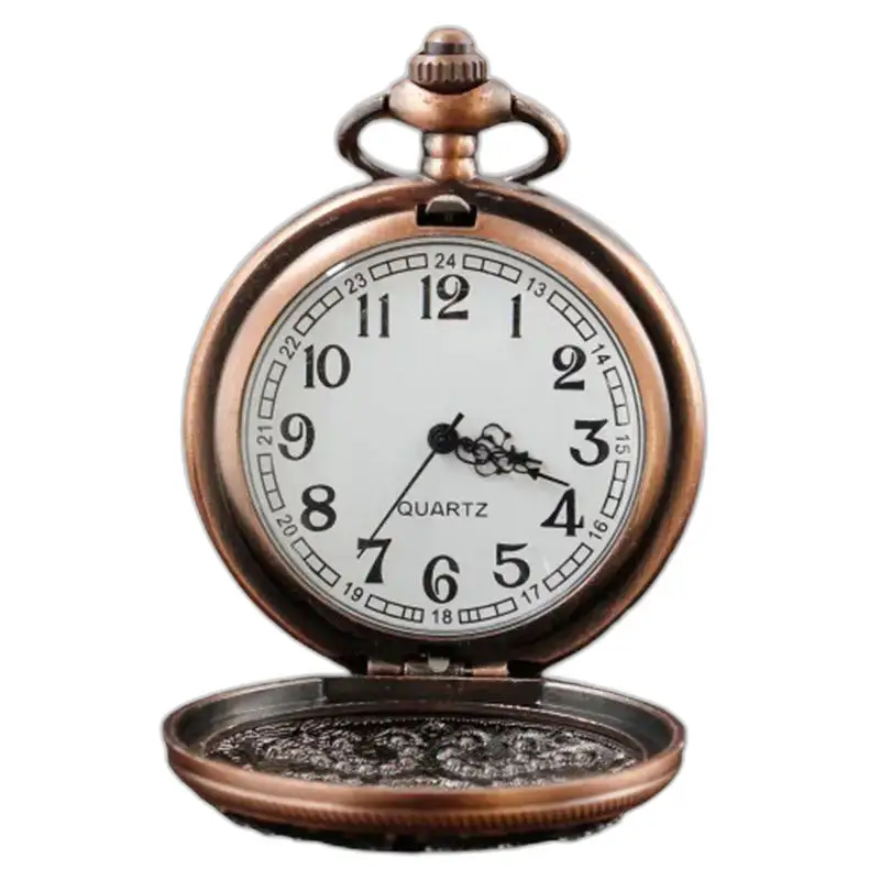Montre Collier à Quartz ouverte avec précieuses pierres bleues et finition bronze