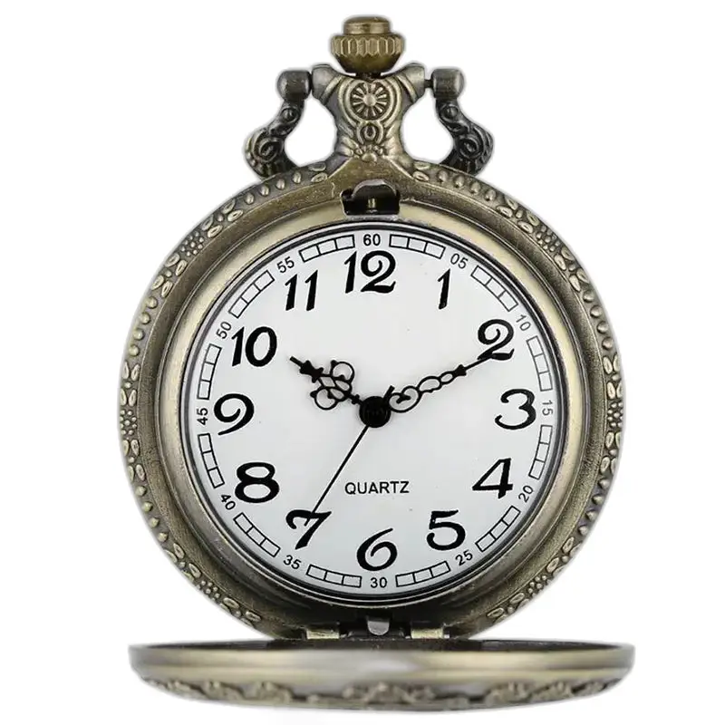 Montre Collier Alice Vintage avec montre de poche antique à cadran blanc