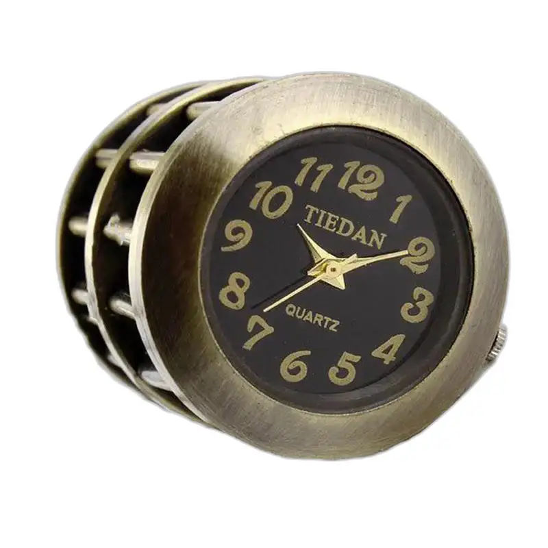 Montre Collier Araignée Bronze avec Bracelet Acier et chiffres arabes sur la montre