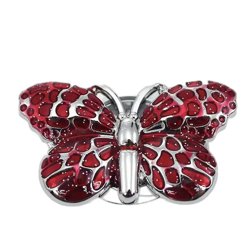 Ornement de papillon rouge et argent pour Montre Collier Butterfly Chic Femme