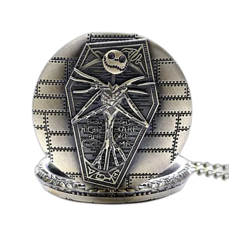 Montre Collier Cauchemar avant Noël en Bronze, accessoire unique pour les fans