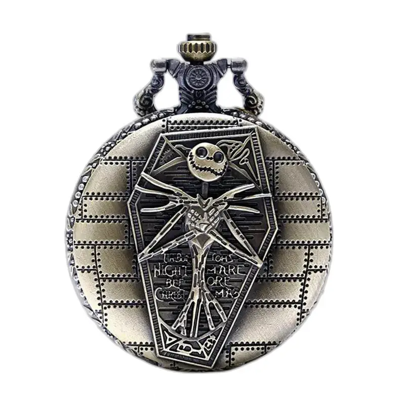 Montre Collier Cauchemar avant Noël en Bronze avec Jack Skellington