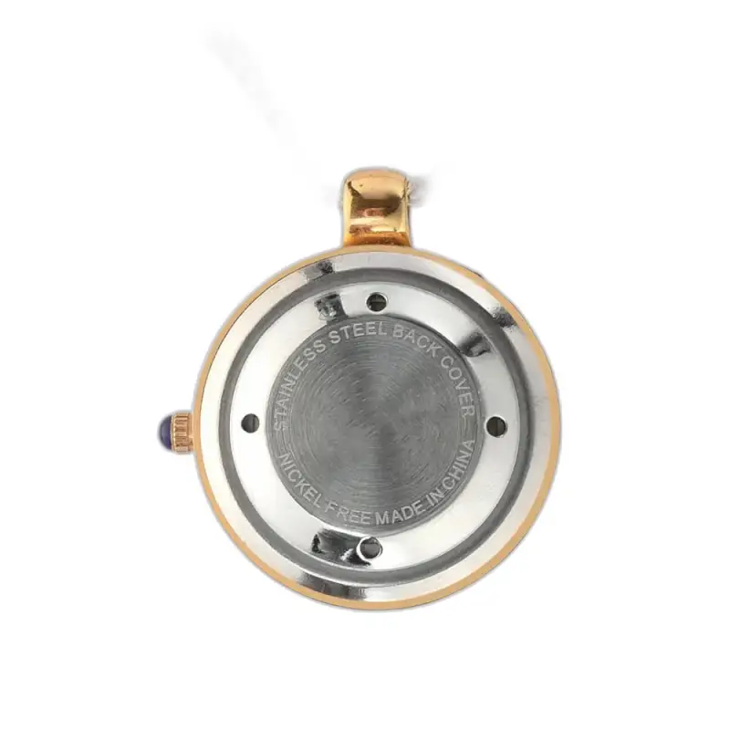 Montre Collier Chic Or Automatique Luxe avec un cadran doré et un dos en acier inoxydable